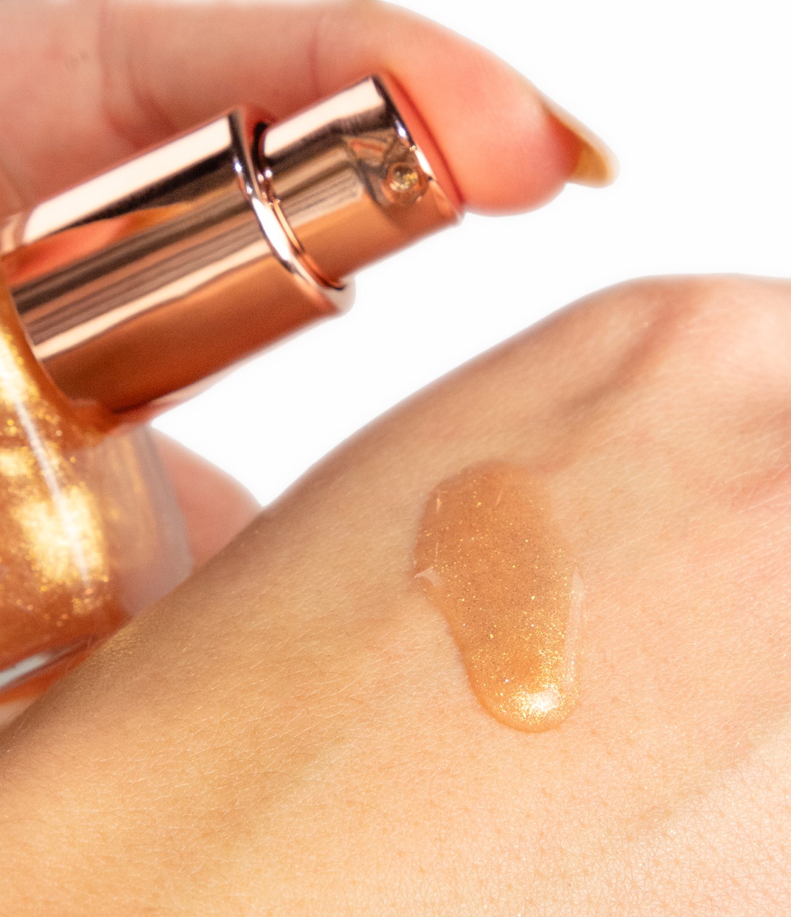 Gel Corporal Iluminador com Partículas de Brilho Glow Gold Alchemia 50ml 4