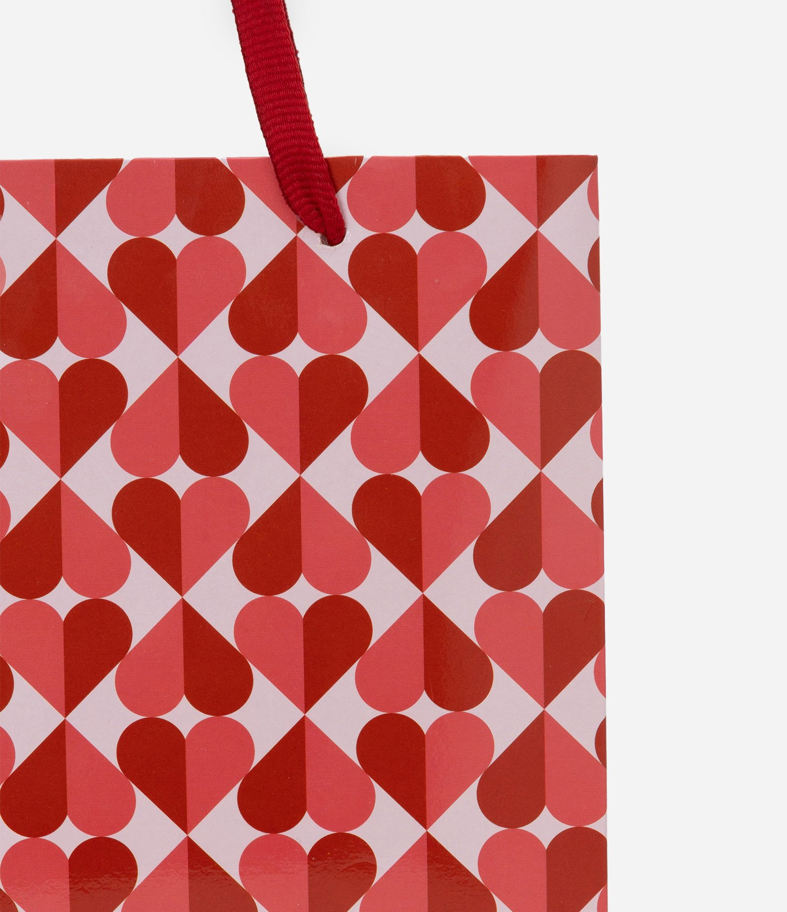 Embalagem de Presente Pequena com Corações Vermelho 3