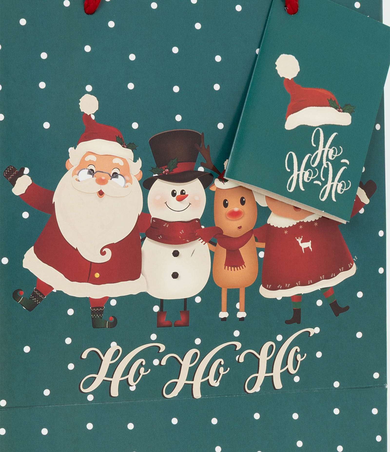 Embalagem de Presente Pequena com Estampa de Natal Verde 2