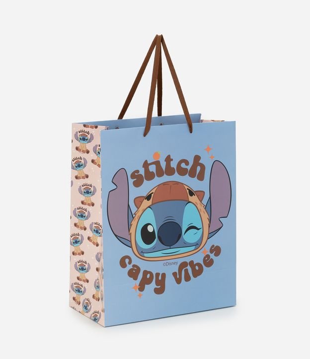 Sacola Média com Estampa Stitch Capi Vibes