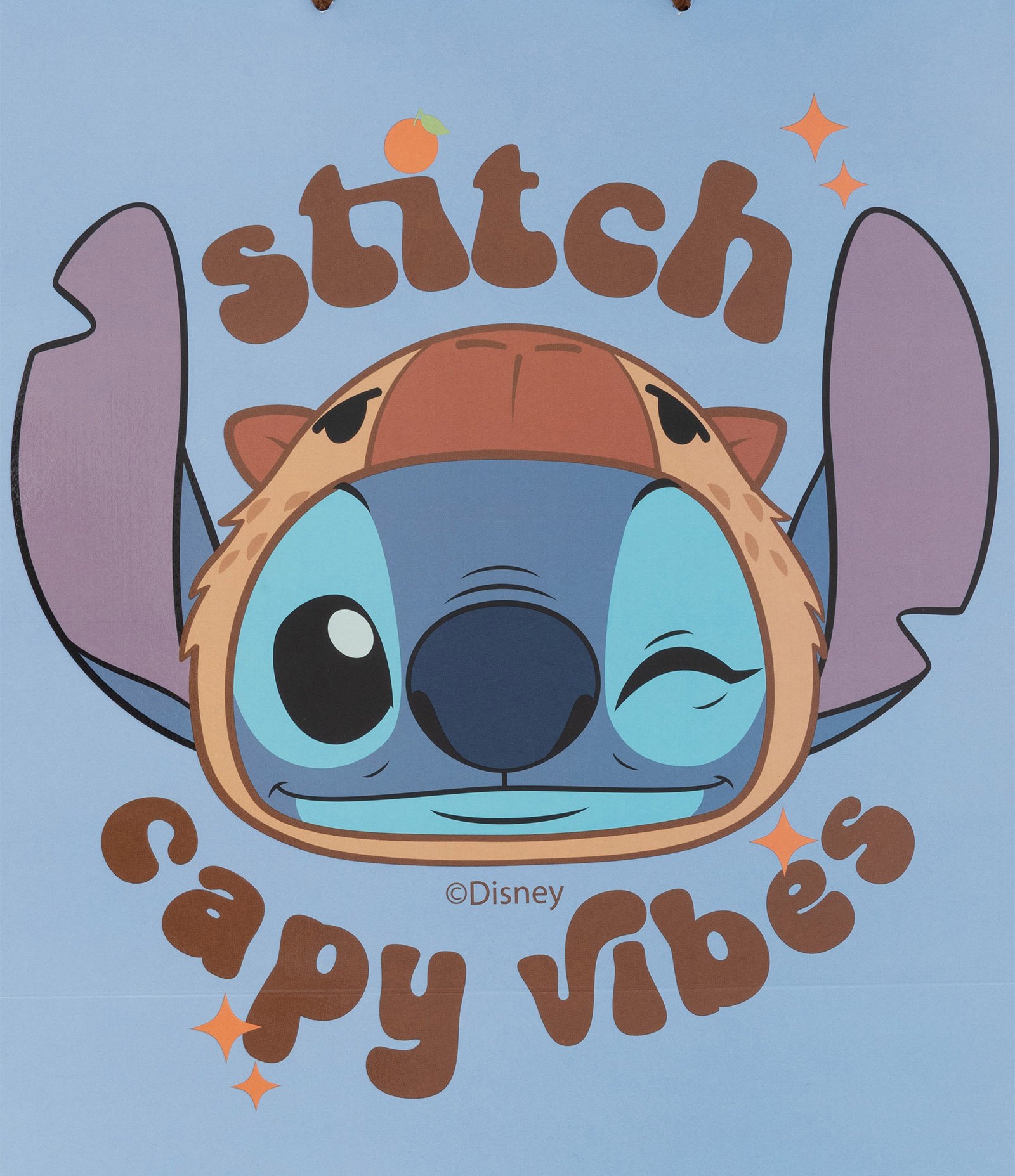 Sacola Média com Estampa Stitch Capi Vibes Azul 2