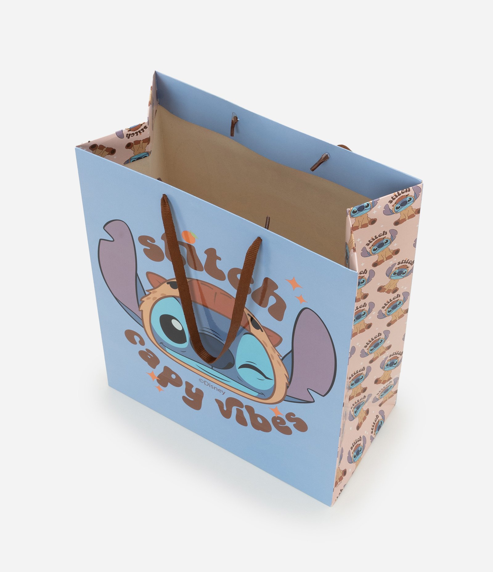 Sacola Média com Estampa Stitch Capi Vibes Azul 3