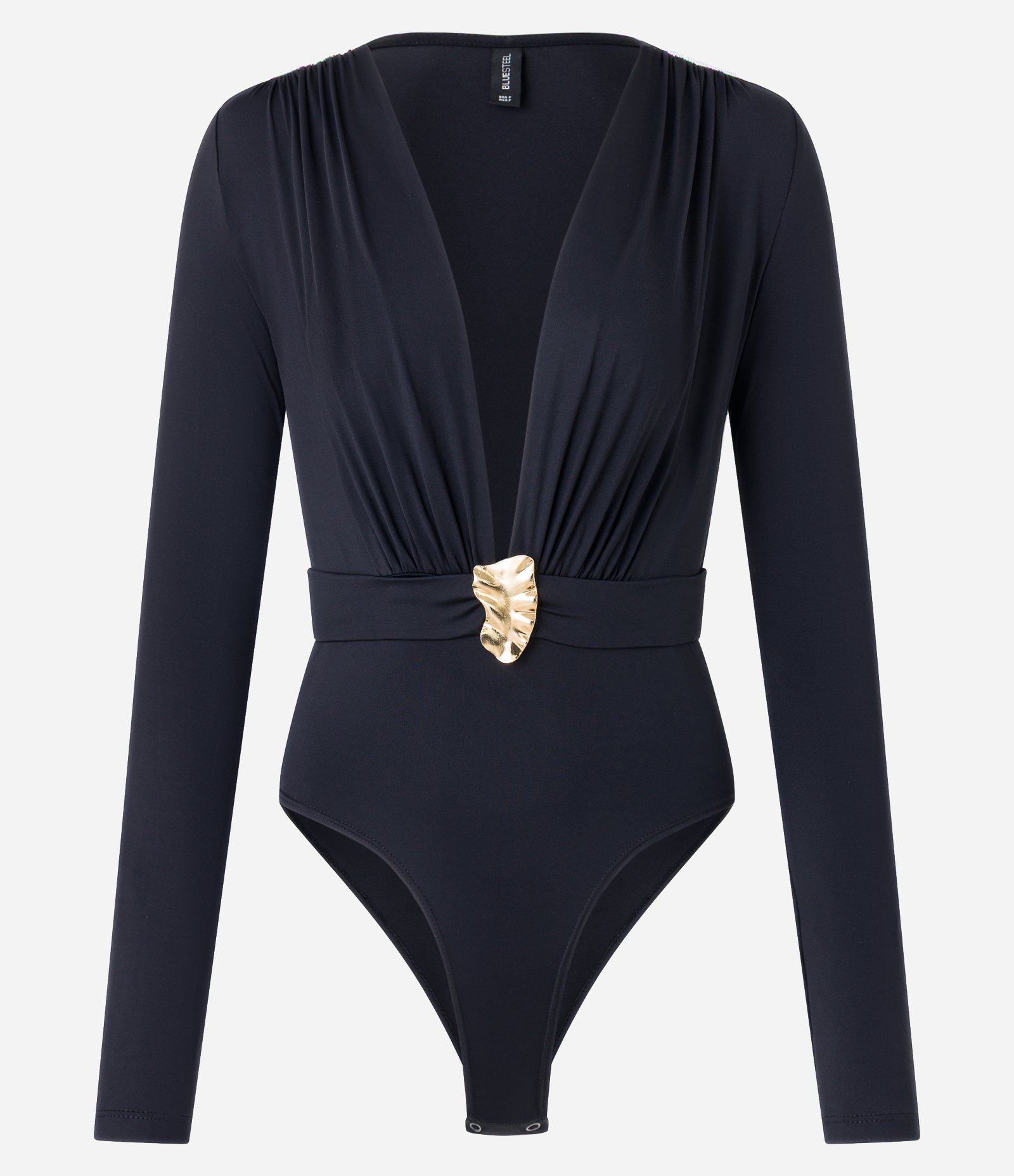 Body em Poliamida com Aviamento no Busto Preto 5