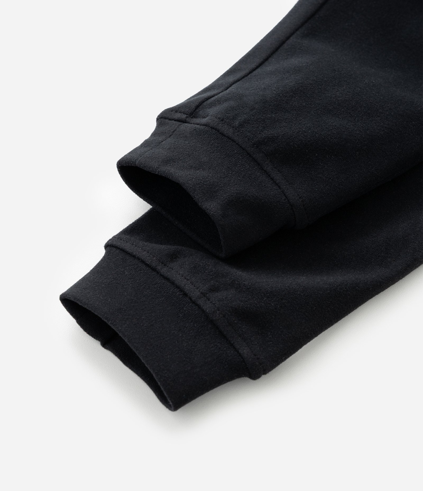 Calça Infantil em Felpa Liso com Cordão Ajustável - Tam 1 A 6 Anos Preto 4