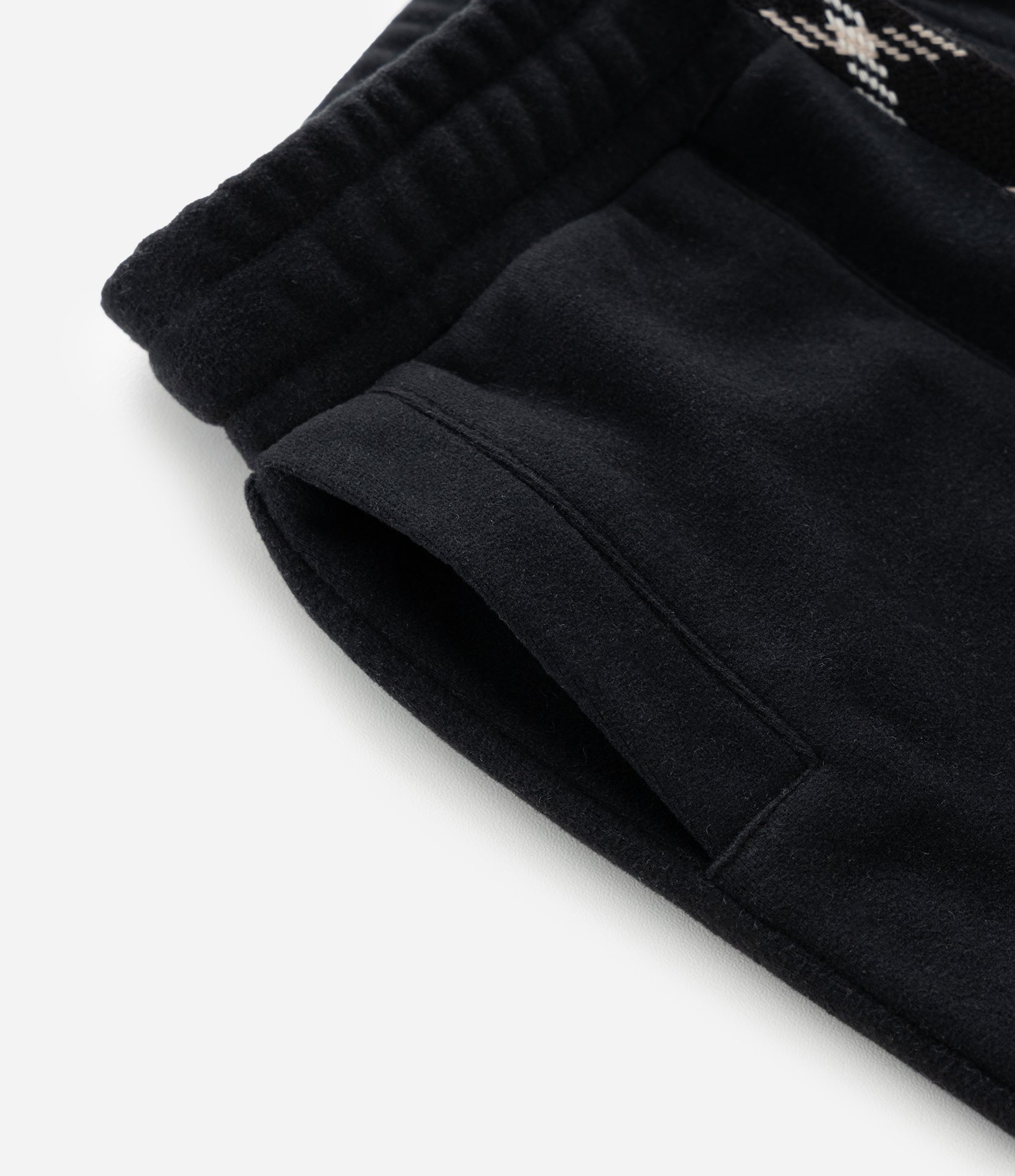 Calça Infantil em Felpa Liso com Cordão Ajustável - Tam 1 A 6 Anos Preto 5