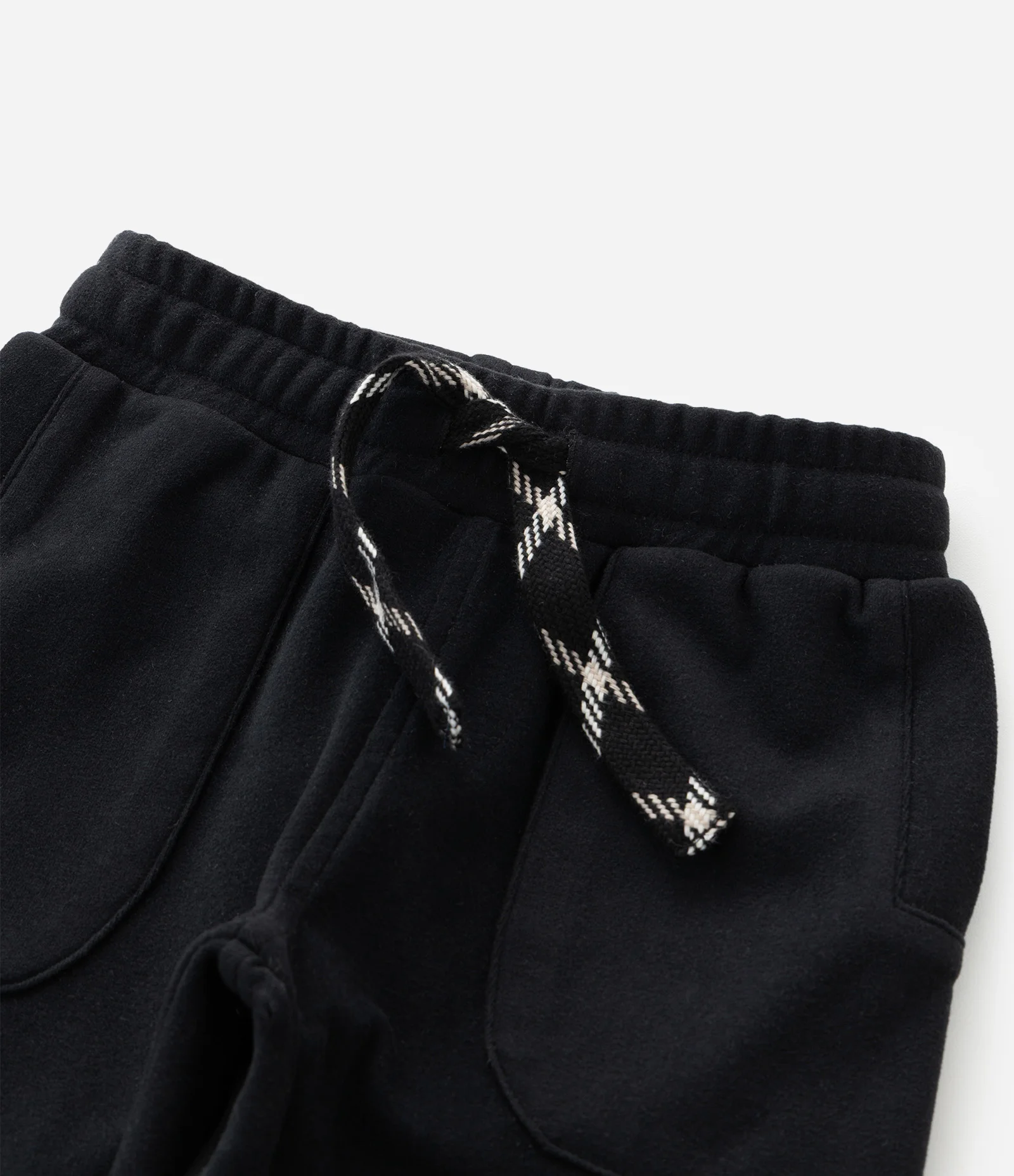 Calça Infantil em Felpa Liso com Cordão Ajustável - Tam 1 A 6 Anos Preto 7