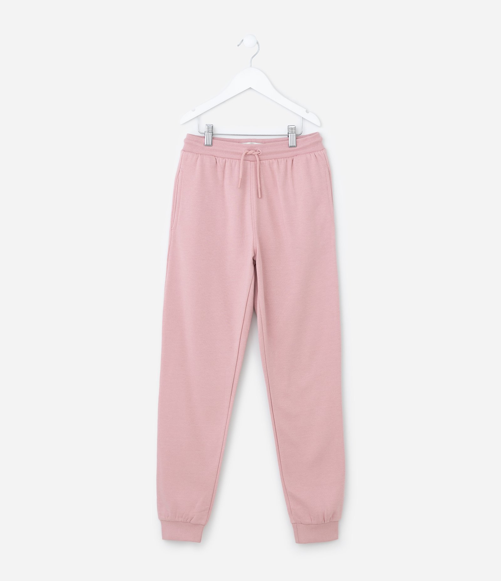 Calça Jogger Infantil em Moletom Quentinho - Tam 5 a 14 Anos Rosa 1