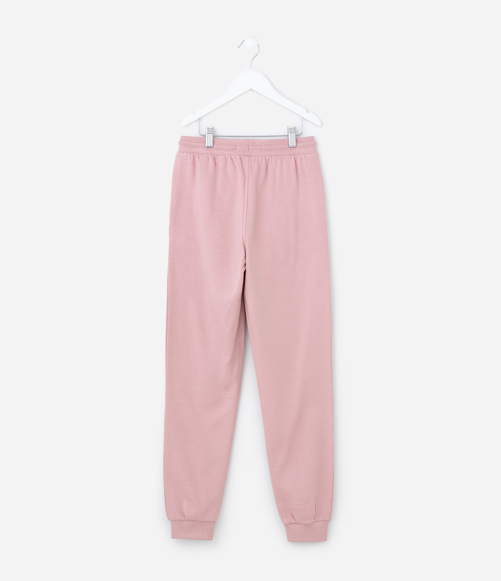 Calça Jogger Infantil em Moletom Quentinho - Tam 5 a 14 Anos Rosa 2