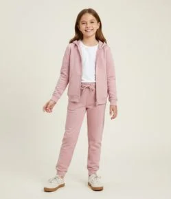 Calça Jogger Infantil em Moletom Quentinho - Tam 5 a 14 Anos