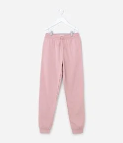 Calça Jogger Infantil em Moletom Quentinho - Tam 5 a 14 Anos
