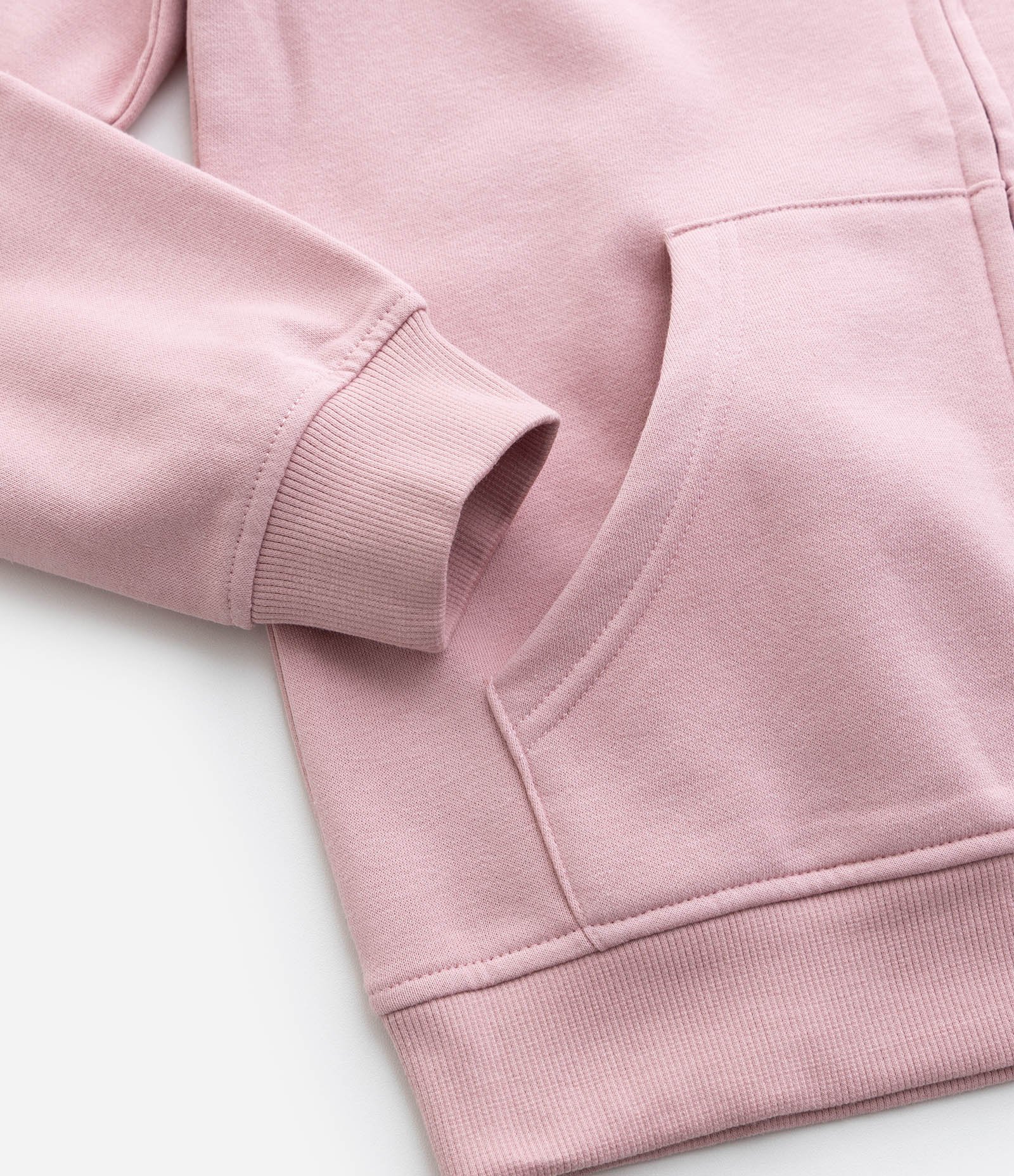 Jaqueta Infantil em Moletom Quentinho com Capuz - Tam 5 a 14 Anos Rosa 5