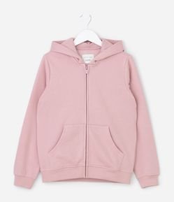 Jaqueta Infantil em Moletom Quentinho com Capuz - Tam 5 a 14 Anos