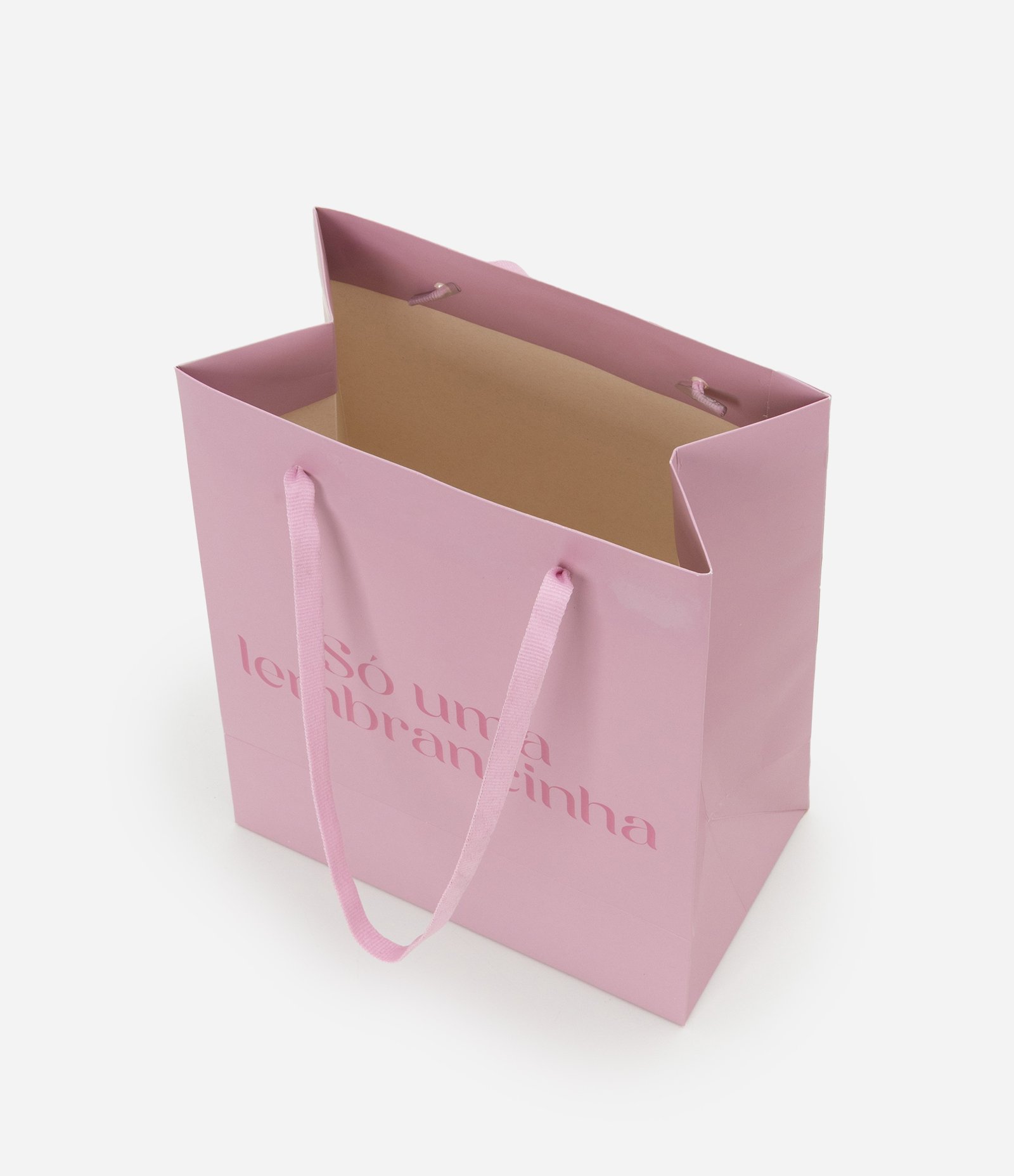 Embalagem de Presente Pequena com Estampa Só uma Lembrancinha Rosa 3