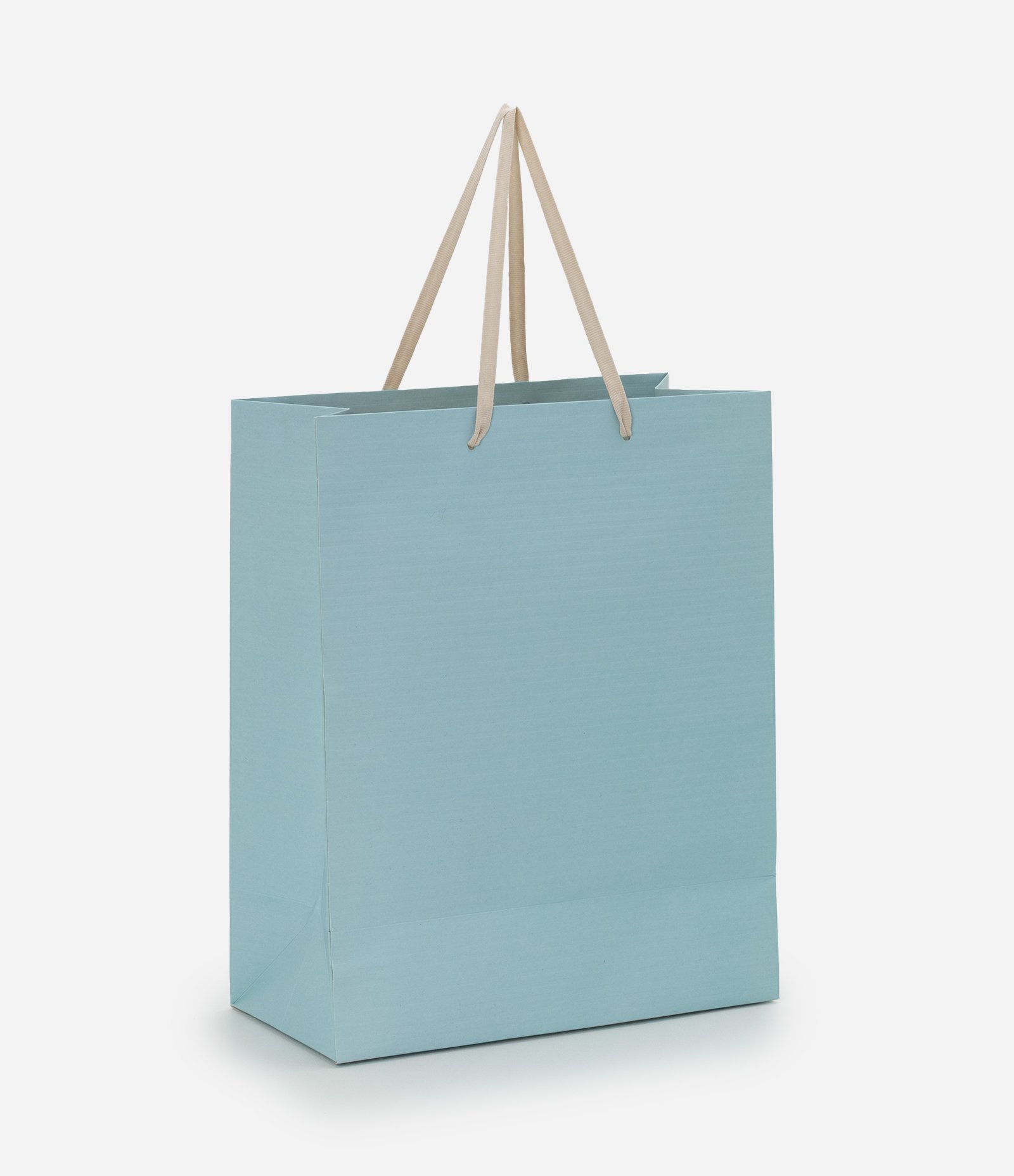 Embalagem de Presente Média com Gofragem em Listras Azul 1