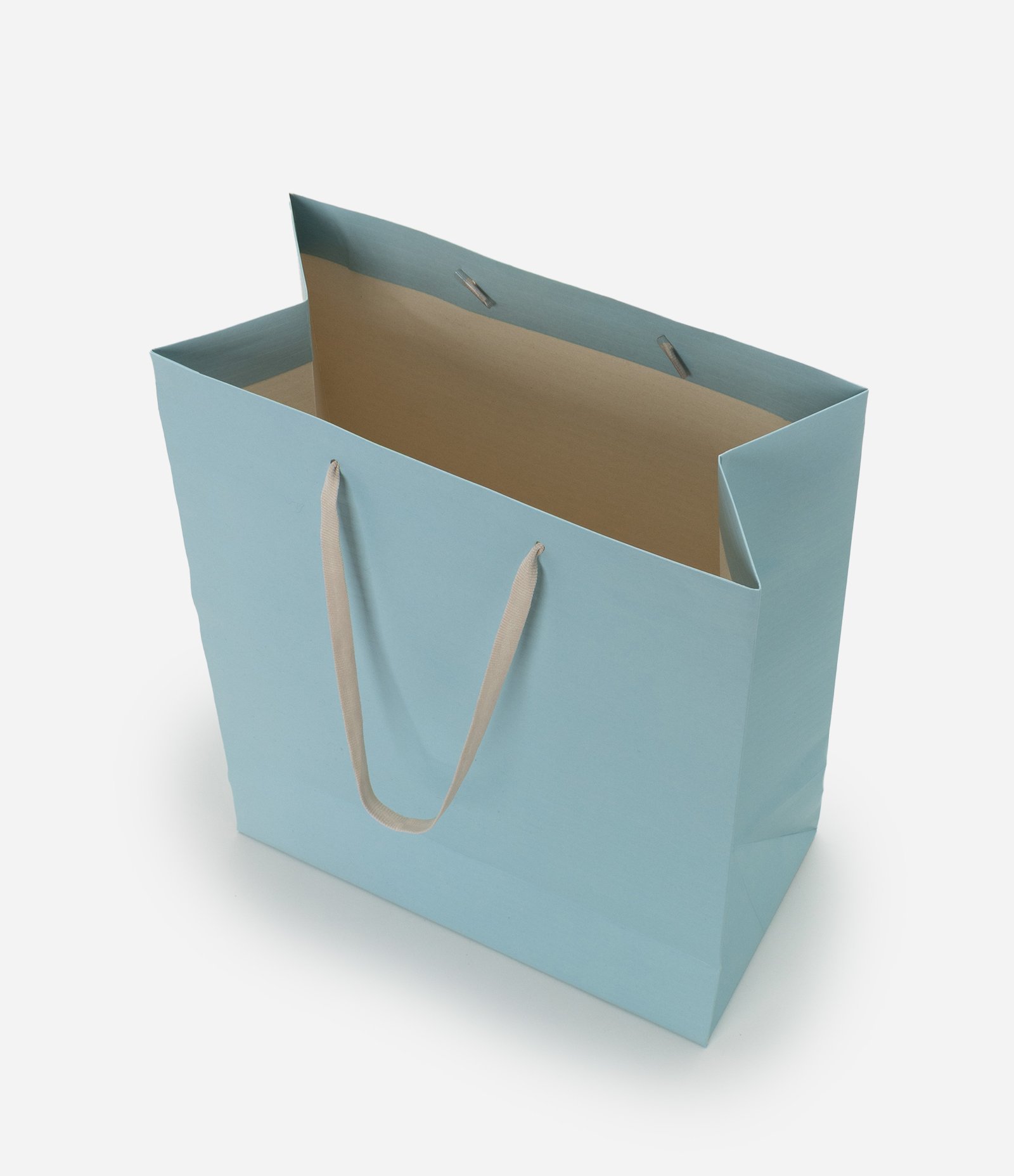 Embalagem de Presente Média com Gofragem em Listras Azul 3