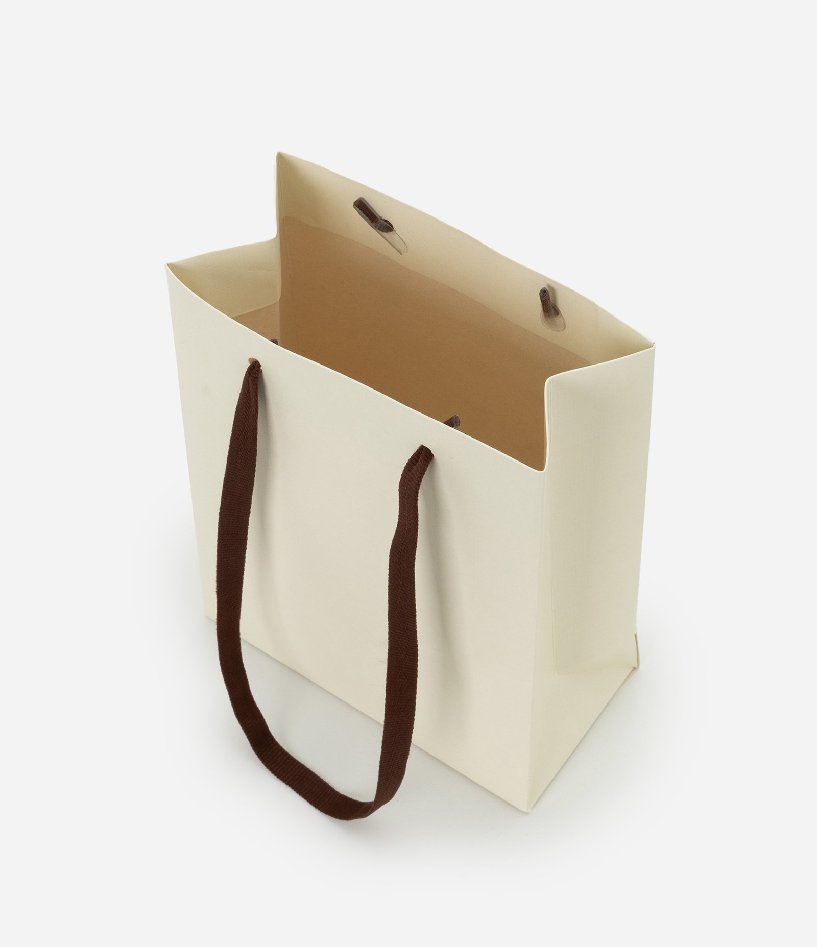 Embalagem de Presente Pequena com Textura  Gofragem Bege 3