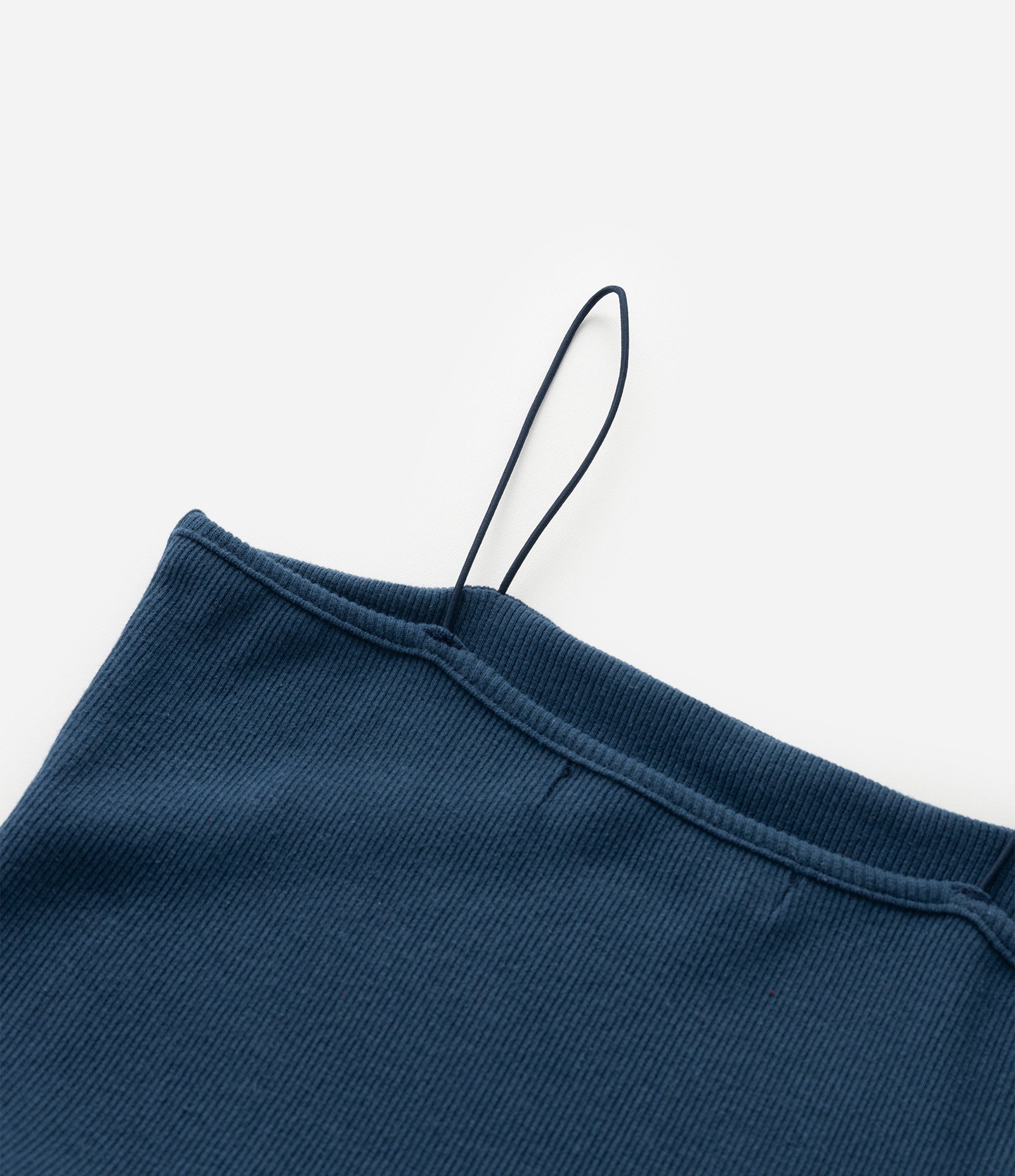 Vestido Infantil Balonê em Ribana com Alça Rabo de Rato - Tam 5 a 14 Anos Branco/Azul 6