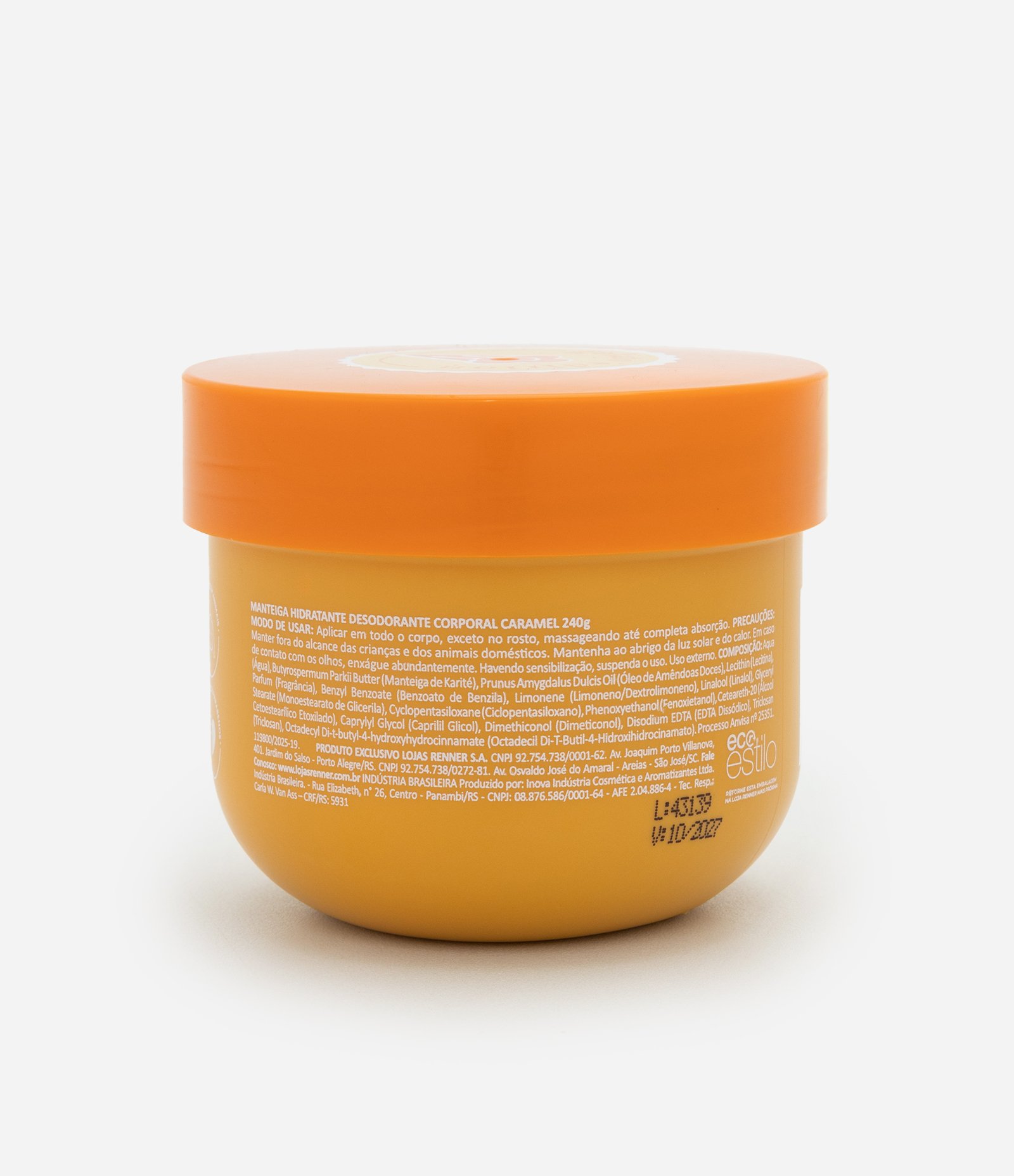 Manteiga Hidratante Corporal Caramel Gelato 240ml 240g 2