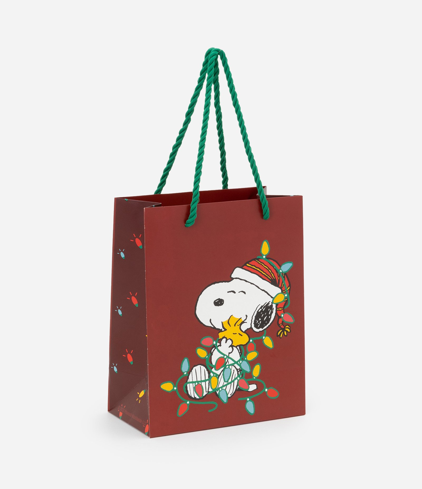 Embalagem de Presente Pequena com Snoopy Natalino Vermelho 1