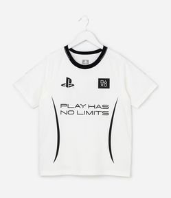 Camiseta Infantil em Algodão Playstation - Tam 5 a 14 Anos