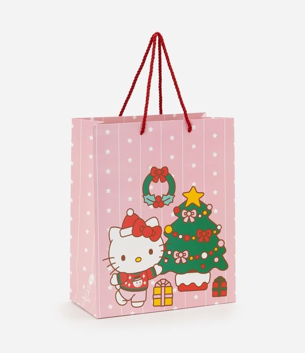 Embalagem de Presente Média com Estampa de Natal Hello Kitty