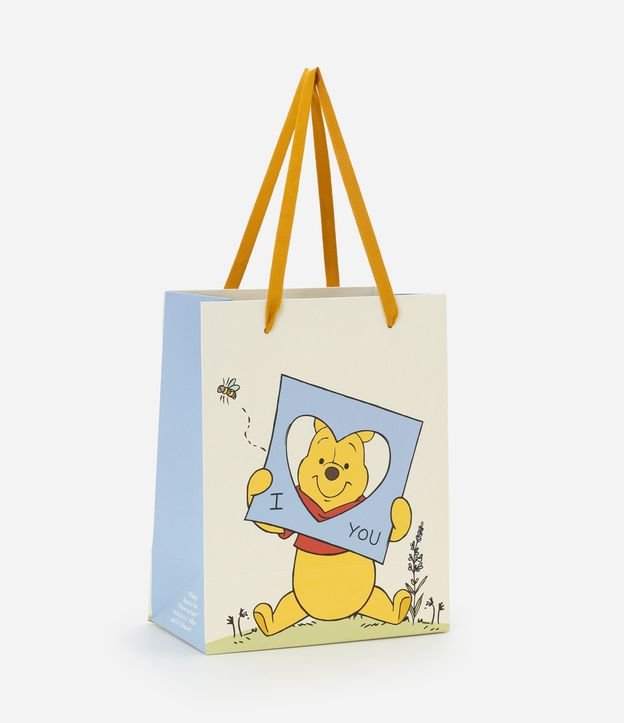 Embalagem de Presente com Alça Gorgurão e Estampa Pooh