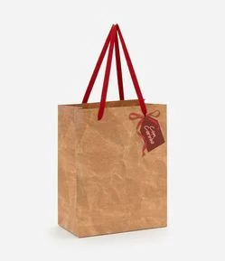 Embalagem de Presente Pequena com Estampa kraft Escrito Com Carinho