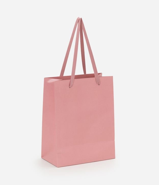 Embalagem de Presente Pequena com Alça Dupla Texturizada