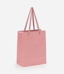 Embalagem de Presente Pequena com Alça Dupla Texturizada