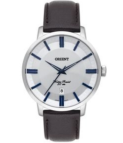 Relógio Analógico em Aço e Couro Masculino Orient