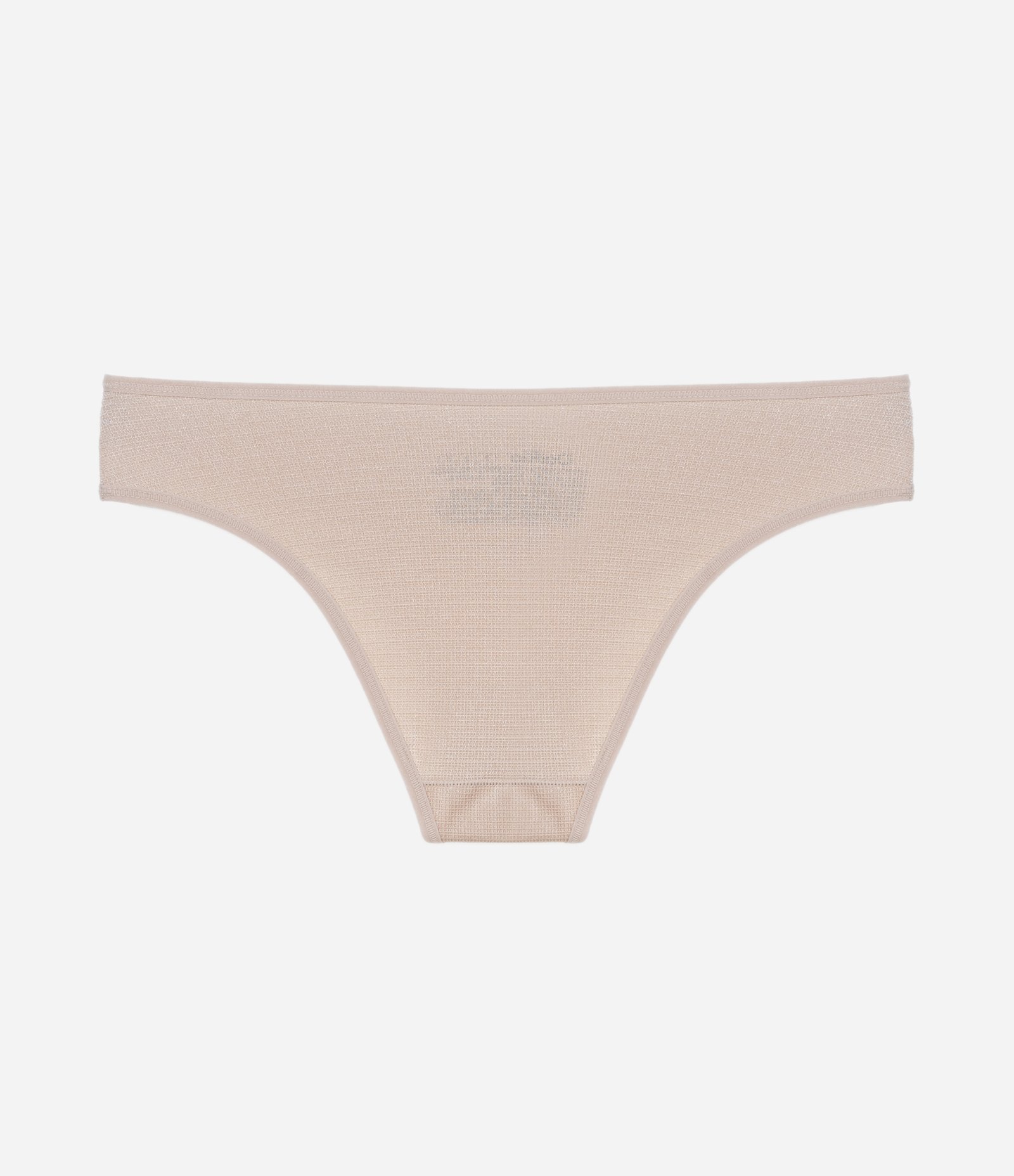Calcinha Biquíni em Microfibra Texturizada Delrio Bege 6