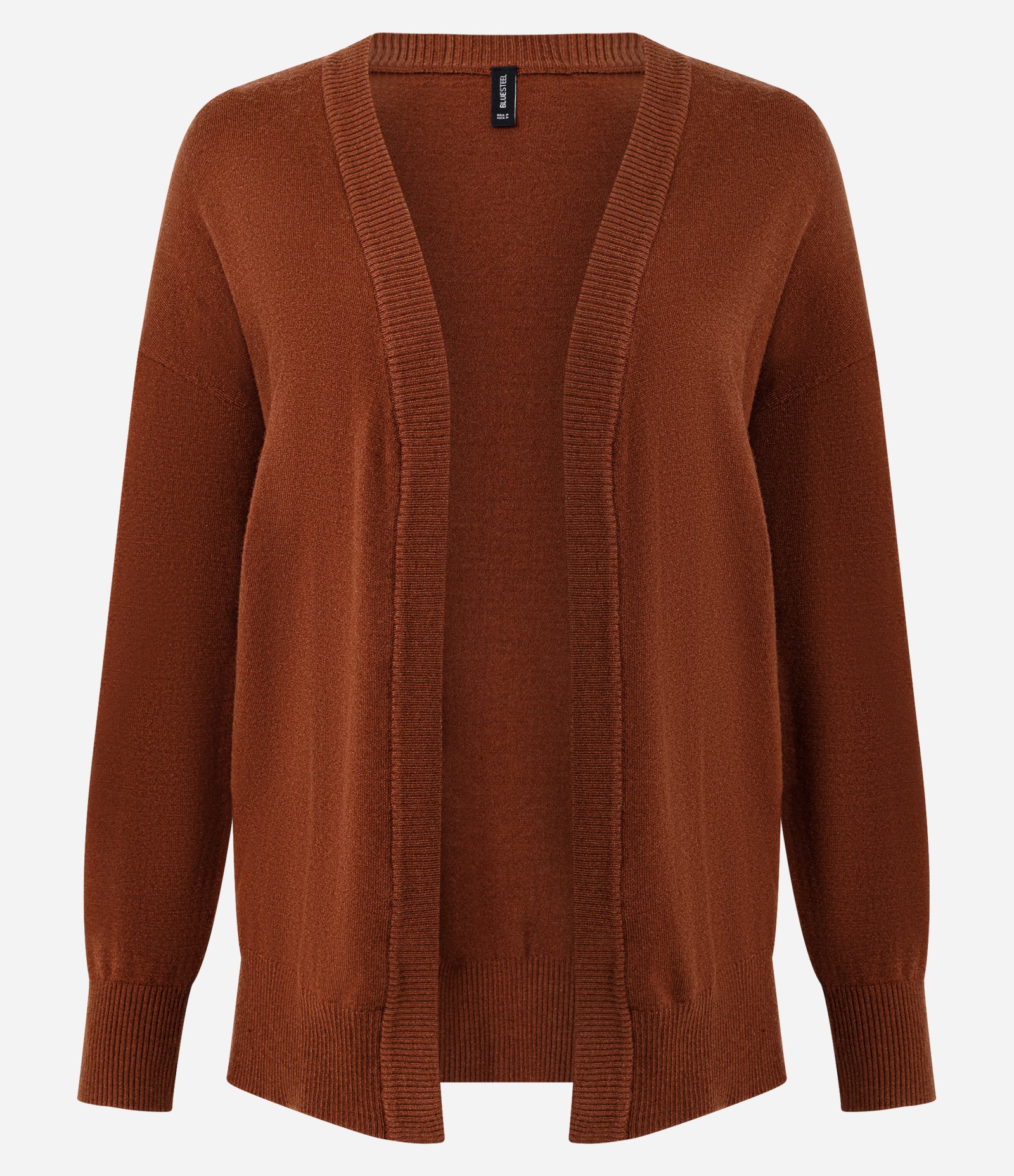 Cardigan Básico em Tricô Leve Marrom 4