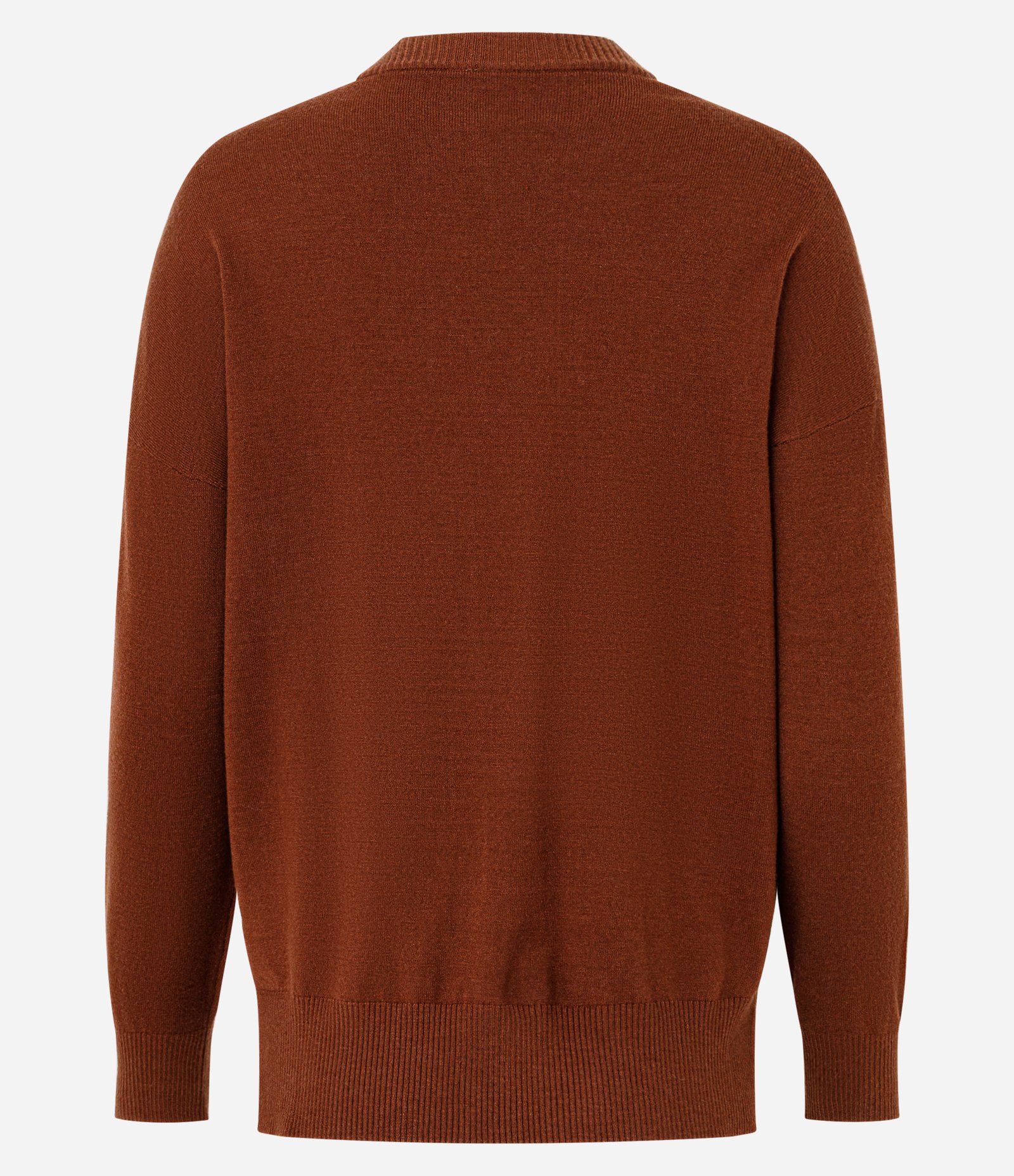 Cardigan Básico em Tricô Leve Marrom 6