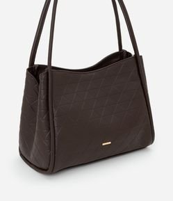 Bolsa Hobo Floater Texturizada com Divisórias