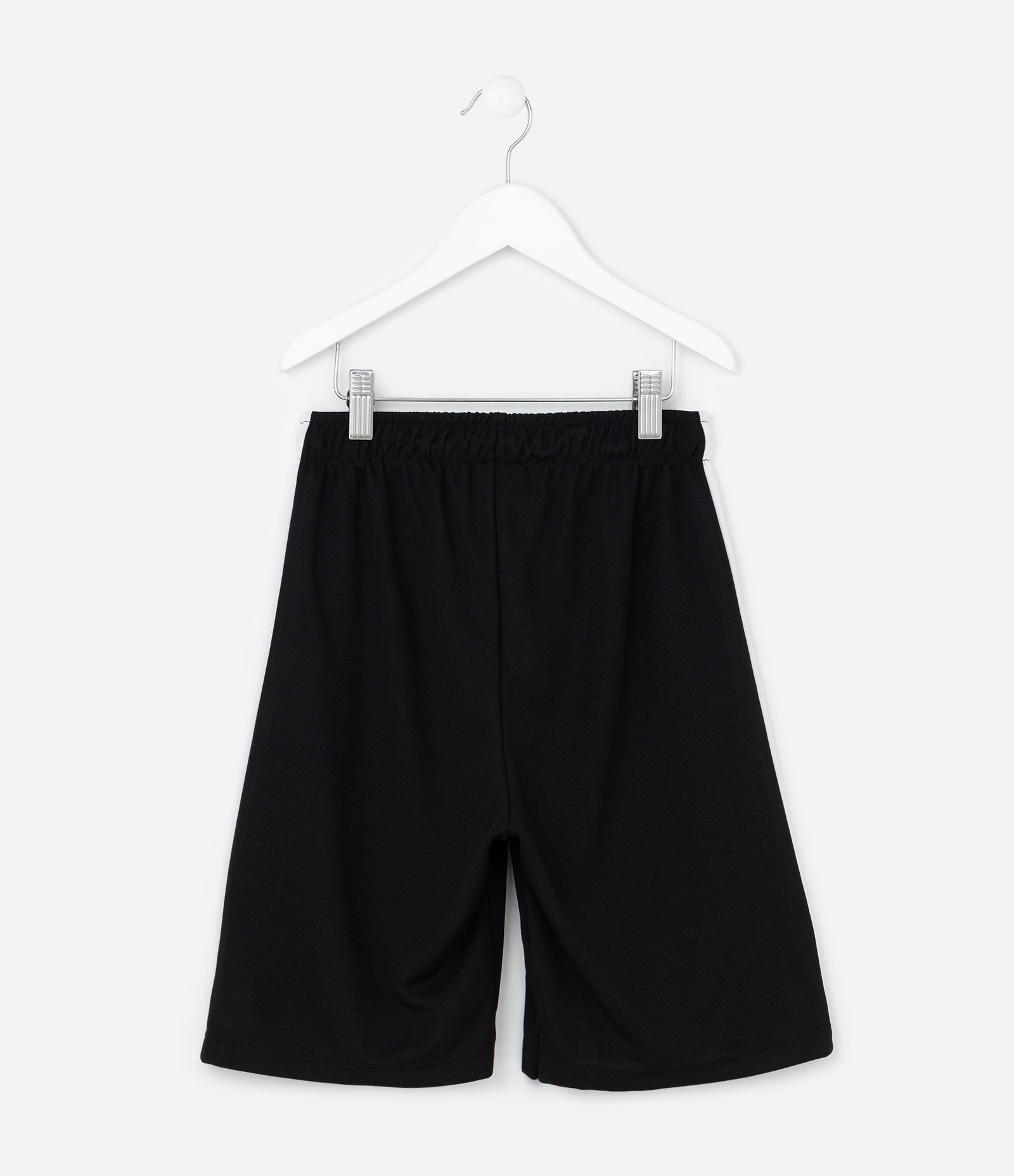 Bermuda Esportiva Infantil com Estampa NFL - Tam 5 a 14 Anos Preto 2