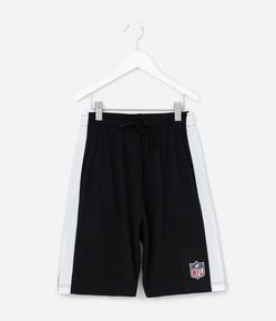 Bermuda Esportiva Infantil com Estampa NFL - Tam 5 a 14 Anos