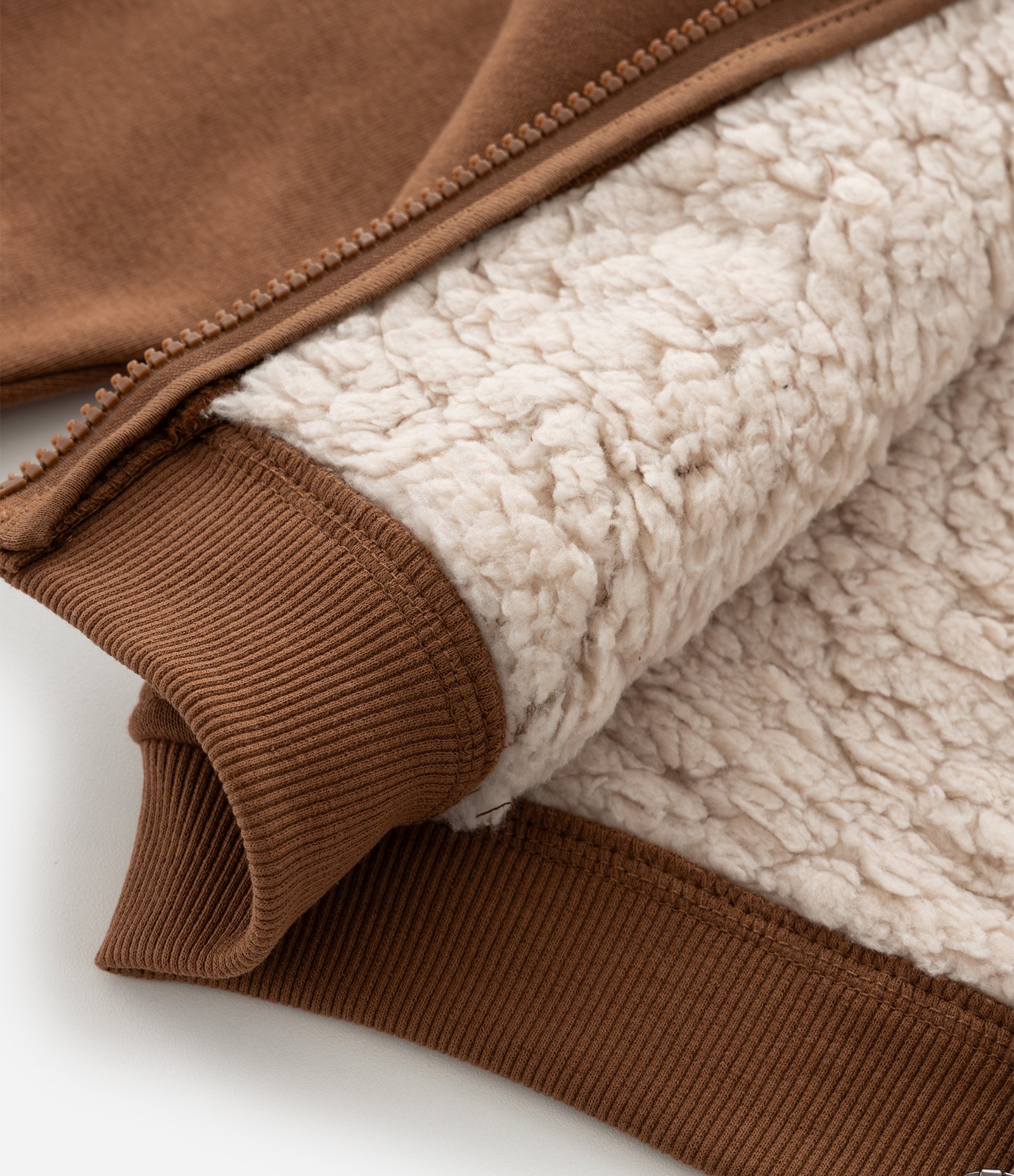 Jaqueta Infantil com Sherpa e Bordado – Tam 1 a 5/6 Anos Marrom 4