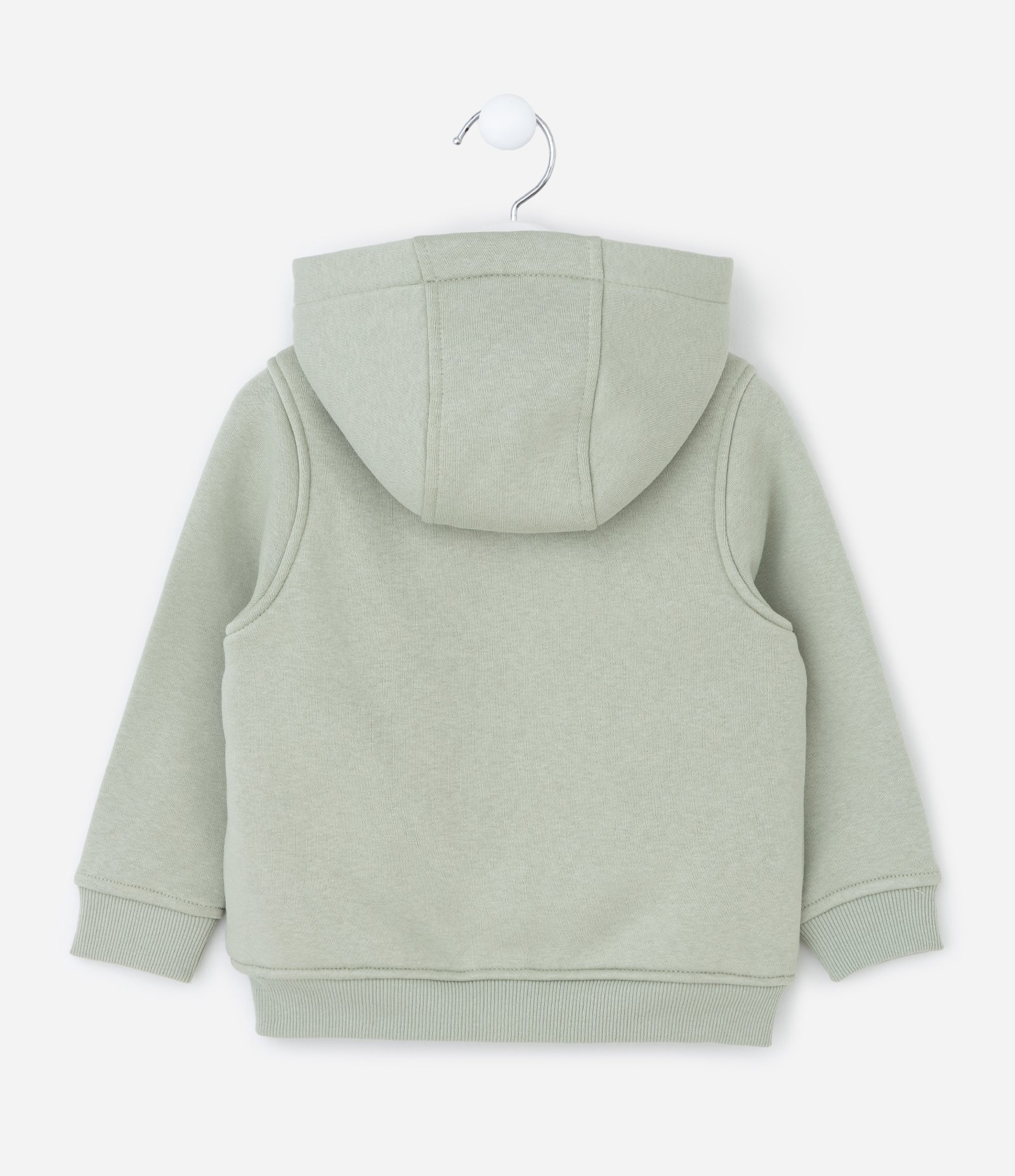 Jaqueta Infantil com Sherpa e Bordado – Tam 1 a 5/6 Anos Verde Claro 2