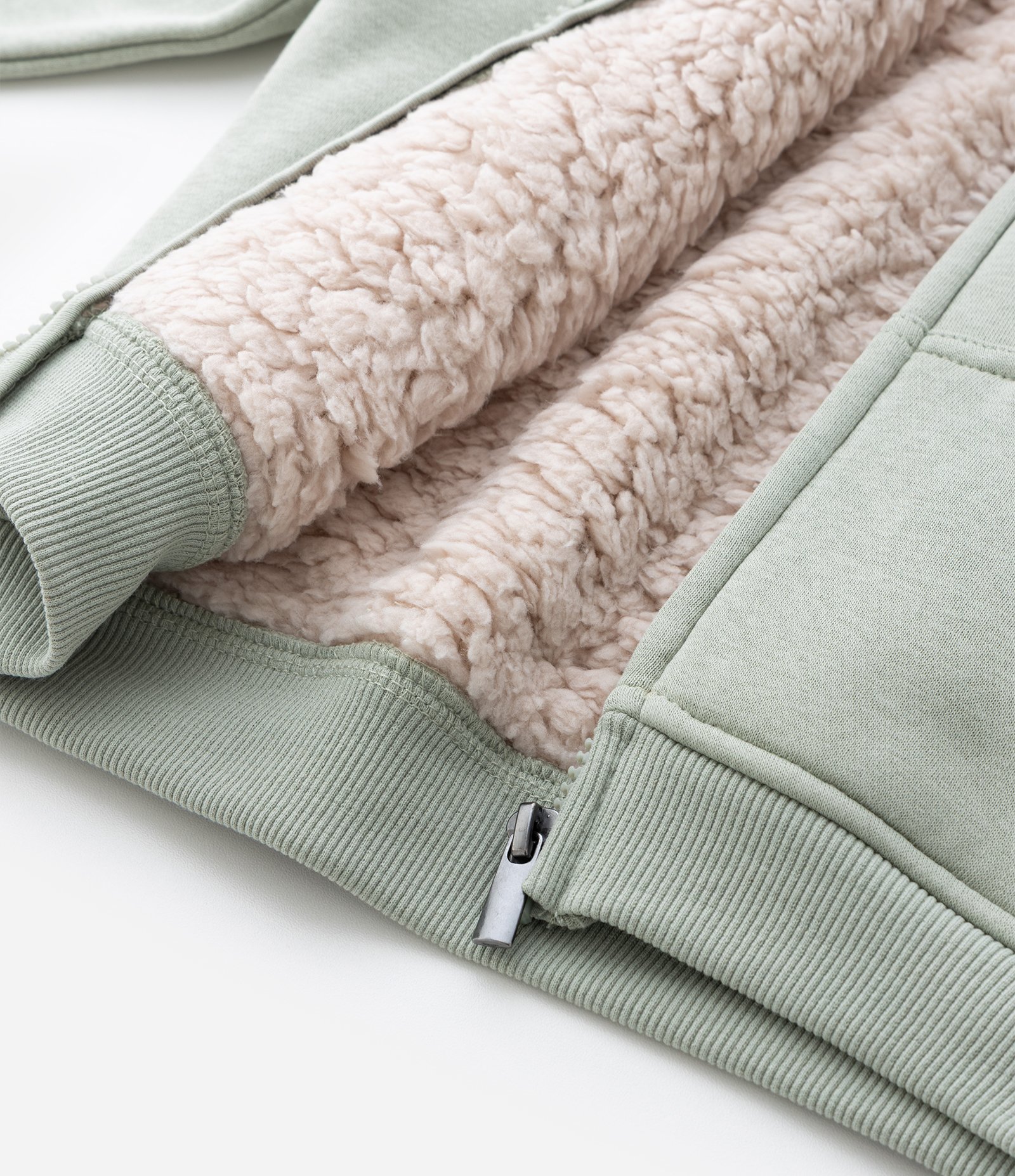 Jaqueta Infantil com Sherpa e Bordado – Tam 1 a 5/6 Anos Verde Claro 6