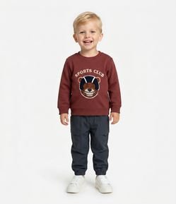 Calça Infantil com Bolsos Laterais - Tam 1 A 6 Anos