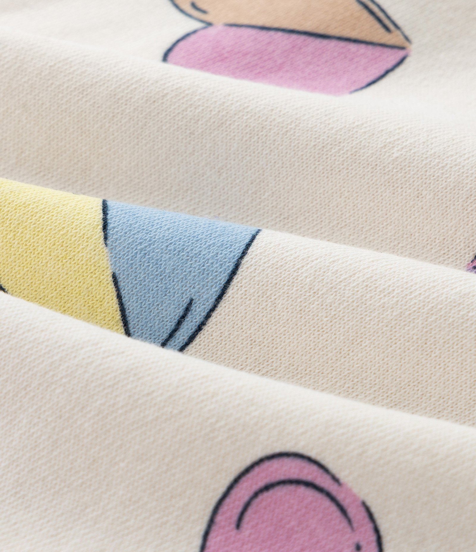 Jaqueta Infantil em Moletom com Estampa de Corações – Tam 1 a 5 Anos Off White 4