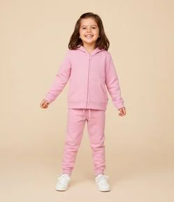 Jaqueta Infantil em Moletom com Bordado Localizado – Tam 1 a 5 Anos