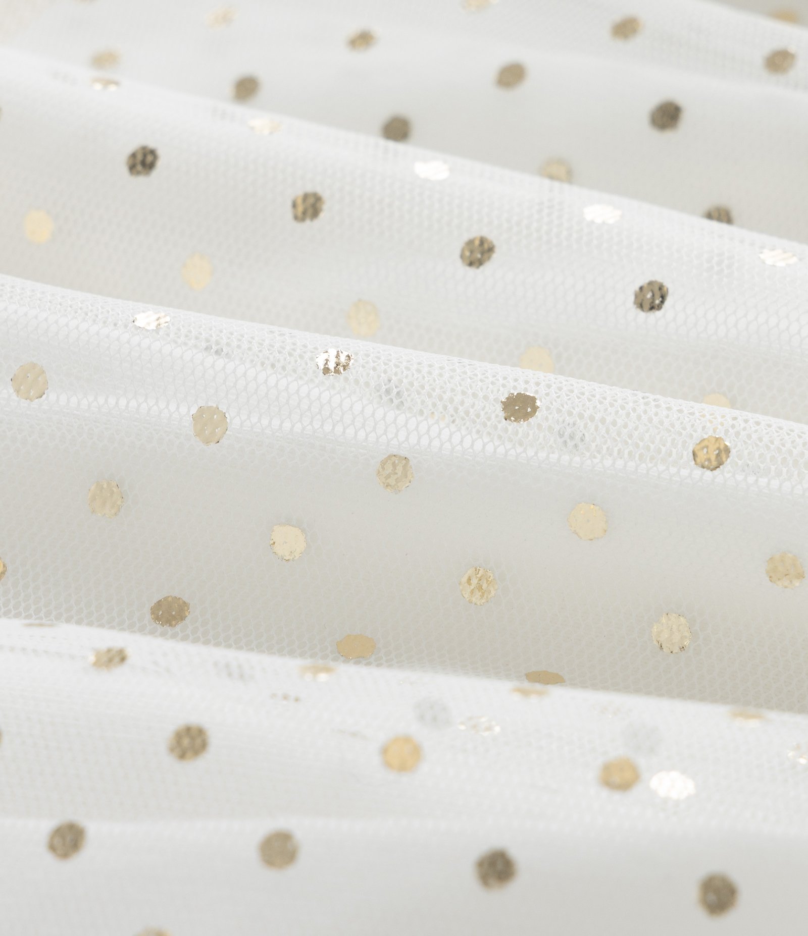 Saia Infantil em Tule com Estampa Poá - Tam 1 a 6 Anos Branco 3