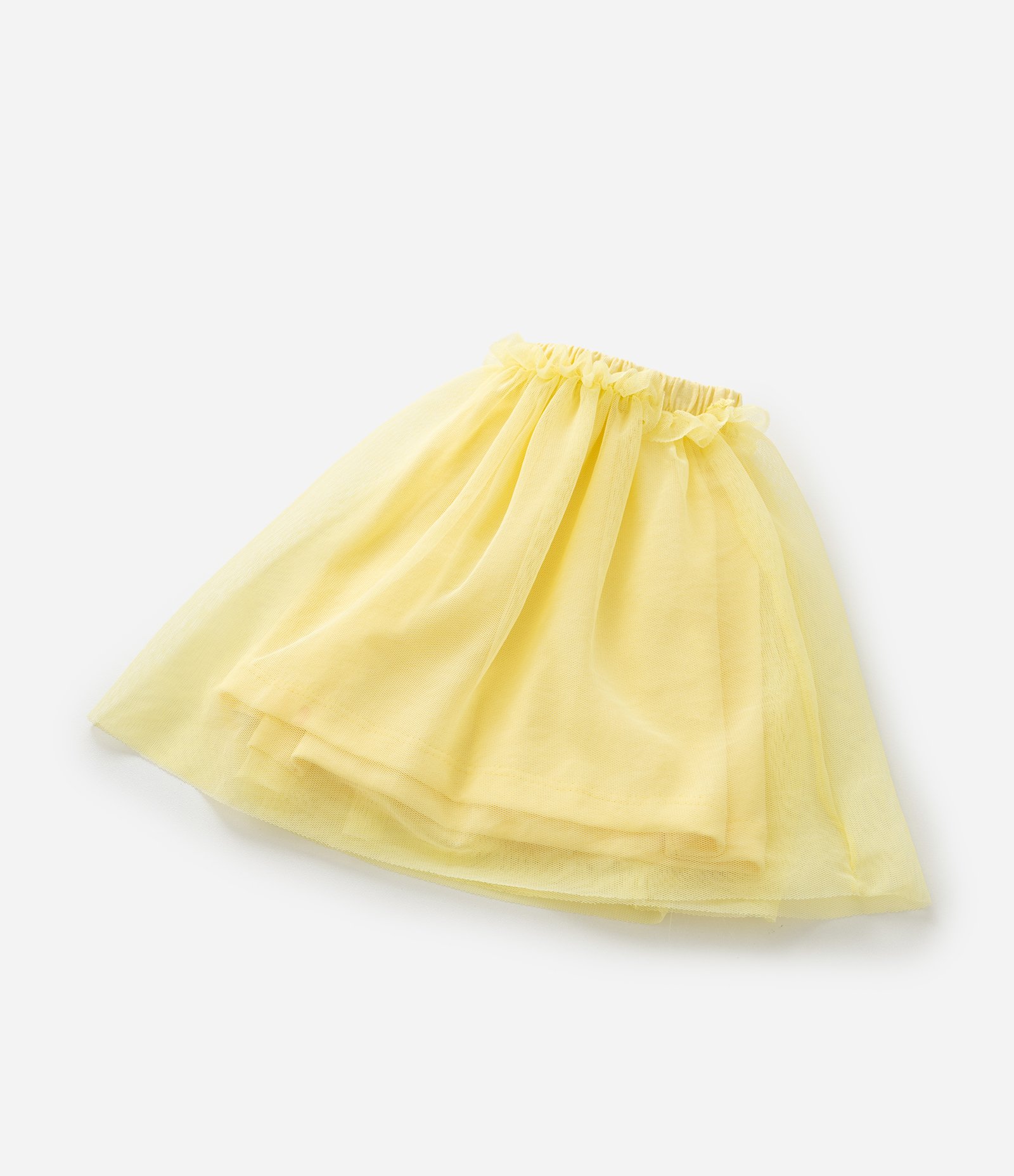 Conjunto Infantil com Flores de Paetês - Tam 1 a 6 Anos Branco/Amarelo 7