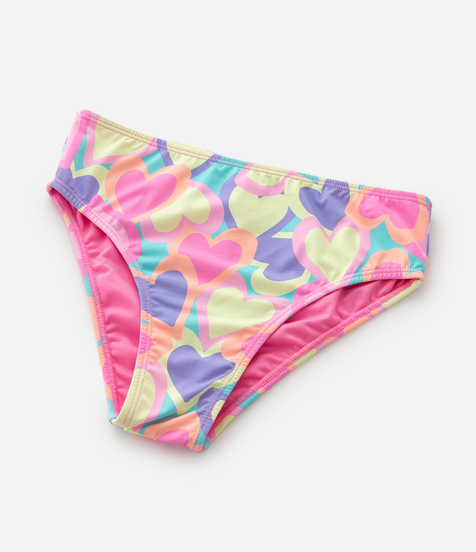 Conjunto Infantil UV com Blusa e Calcinha de Biquíni com Estampa Coração – Tam 5 a 14 Anos Rosa 8