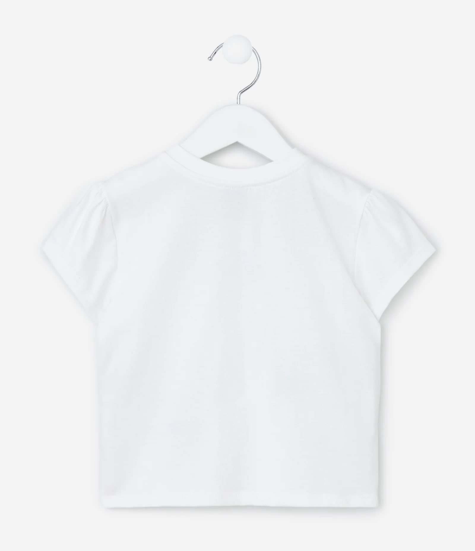 Blusa Infantil com Estampa de Selos Praianos - Tam 1 a 6 Anos Branco 2