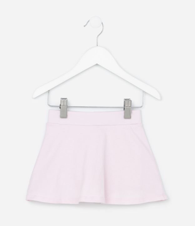 Short Saia Infantil Básico em Algodão - Tam 1 a 6 anos