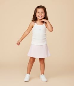 Short Saia Infantil Básico em Algodão - Tam 1 a 6 anos