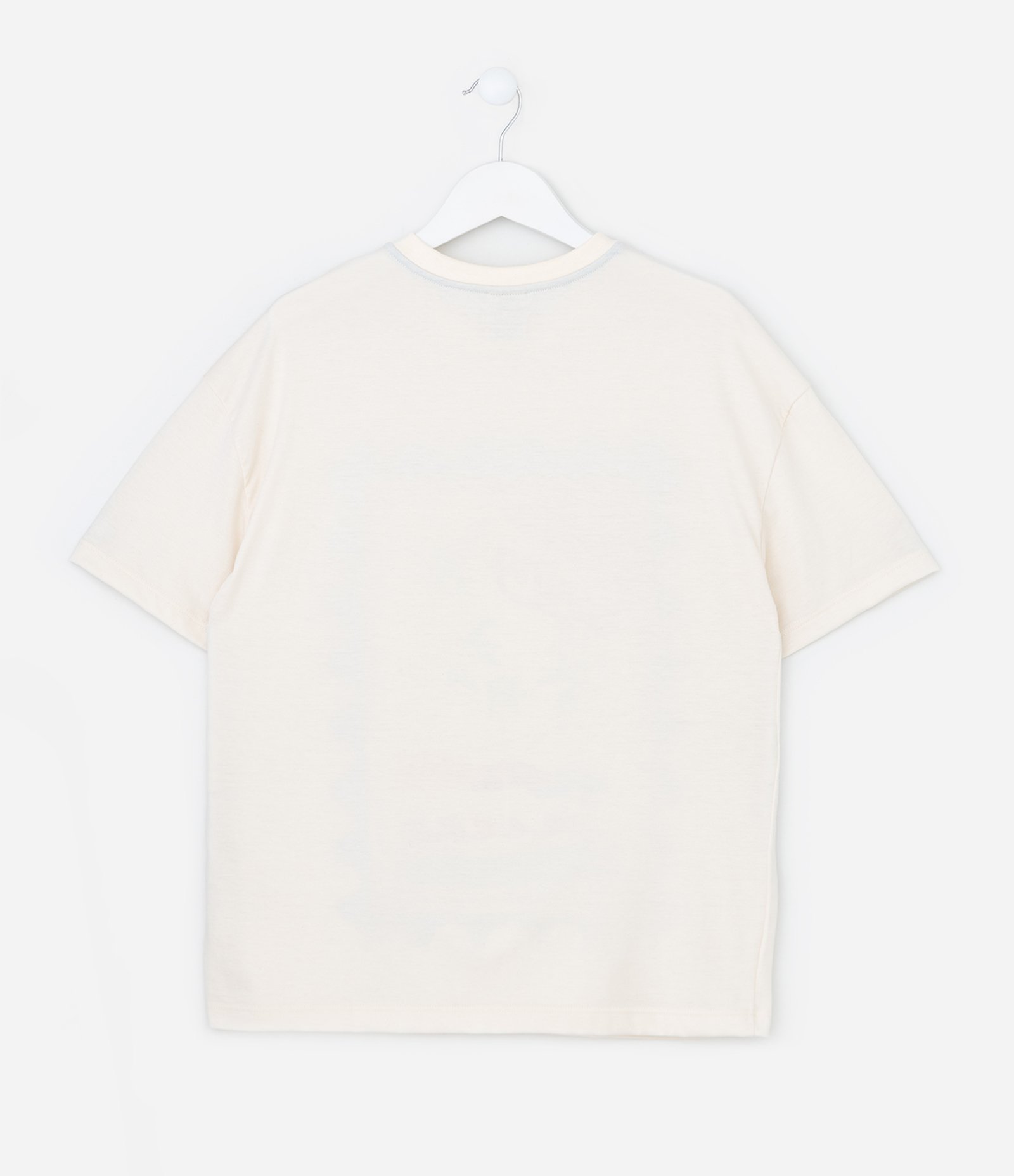 Camiseta Infantil com Estampa Palm Spring - Tam 5 a 14 anos Off White 3