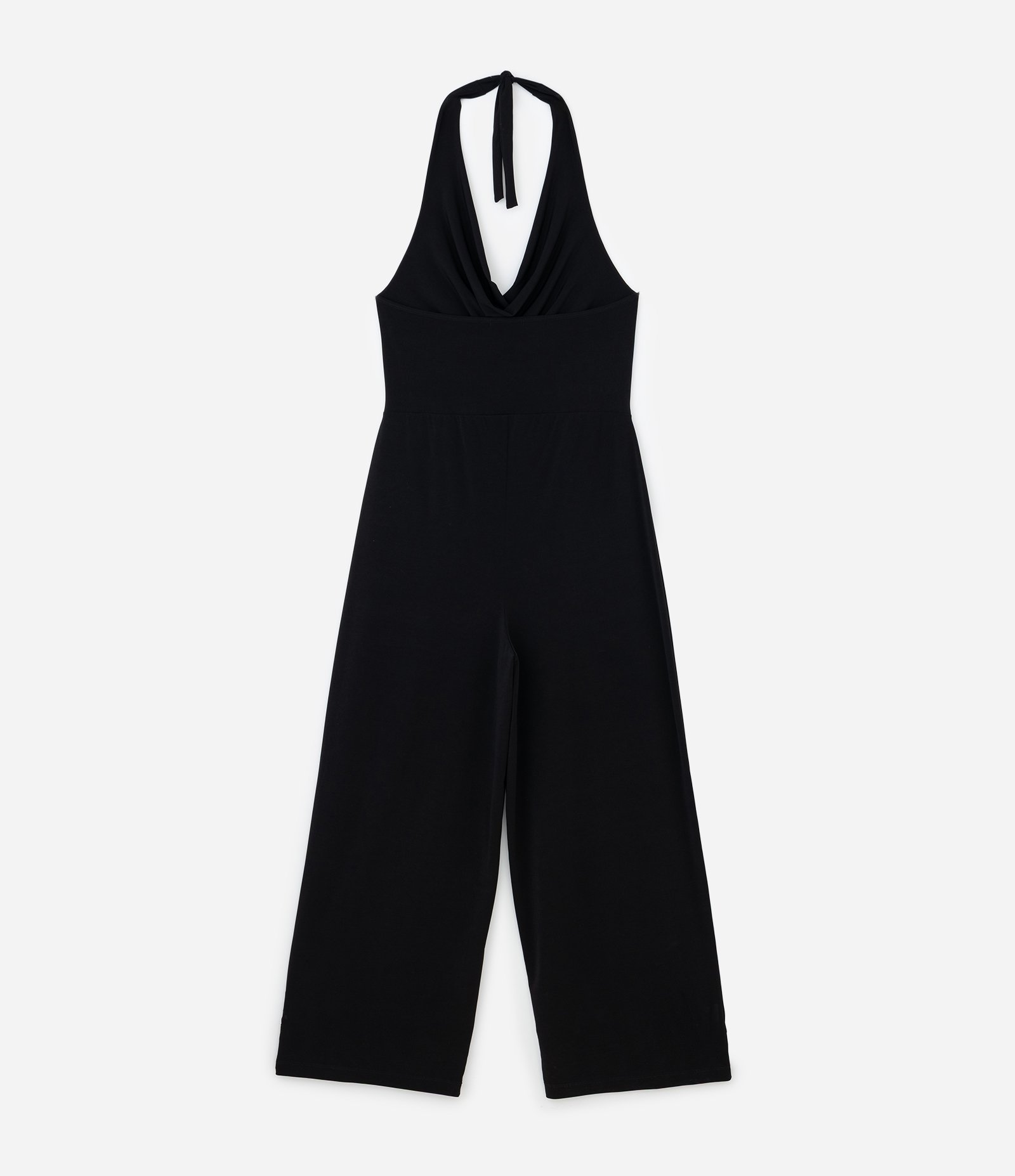 Macacão Longo Frente única com Decote Degagê Curve & Plus Size Preto 6